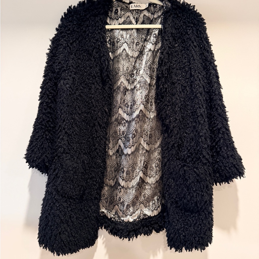 Elegant Black Lace Overlay